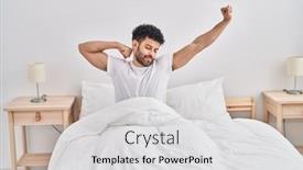  Presentation with arabic music arab man playing - Presentation consisting of young-arab-man-waking-up background and a light gray colored foreground