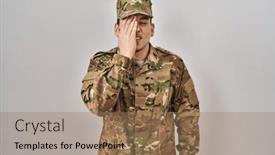  Presentation with face pain - Presentation having young-arab-man-wearing-camouflage background and a coral colored foreground