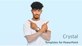  Presentation with arab - Theme with young-arab-man-wearing-casual background and a sky blue colored foreground
