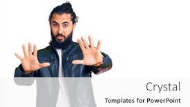  Presentation with arab - Amazing presentation theme having young-arab-man-wearing-casual backdrop and a white colored foreground