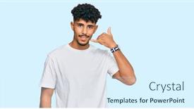  Presentation with arab - Audience pleasing slide deck consisting of young-arab-man-wearing-casual backdrop and a sky blue colored foreground