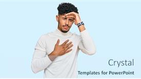  Presentation with fever - Colorful slide deck enhanced with young-arab-man-wearing-casual backdrop and a sky blue colored foreground