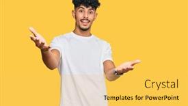  Presentation with arabic music arab man playing - Slide deck enhanced with young-arab-man-wearing-casual background and a yellow colored foreground