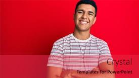  Presentation with arab - Theme with young-arab-man-wearing-casual background and a red colored foreground