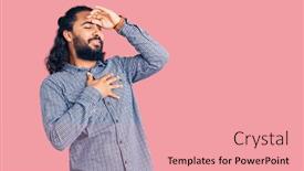  Presentation with fever - Beautiful slide set featuring young-arab-man-wearing-casual backdrop and a coral colored foreground