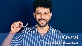  Presentation with beard - Amazing theme having young-arab-man-with-beard backdrop and a ocean colored foreground