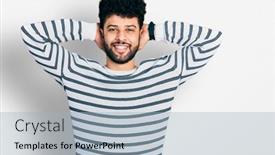  Presentation with arab - Theme with young-arab-man-with-beard background and a light blue colored foreground