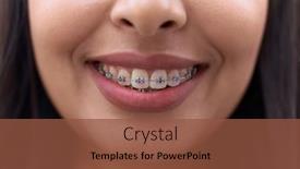  Presentation with arab - Theme with young-arab-woman-smiling-confident background and a  colored foreground