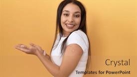  Presentation with woman hands open - 