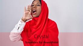  Presentation with traditional - Presentation theme consisting of young-arab-woman-wearing-traditional background and a  colored foreground