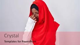  Presentation with traditional - PPT theme having young-arab-woman-wearing-traditional background and a  colored foreground