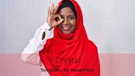  Presentation with islamic - Presentation enhanced with young-arab-woman-wearing-traditional background and a  colored foreground