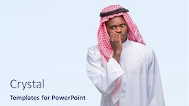  Presentation with nails - Audience pleasing presentation consisting of young-arabic-african-man-wearing backdrop and a sky blue colored foreground