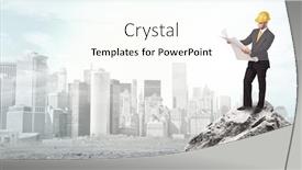  Presentation with investments - Cool new theme with young-architect-looking-to-ruined backdrop and a cream colored foreground