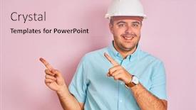  Presentation with camera security - Audience pleasing presentation consisting of young-architect-man-wearing-security backdrop and a lemonade colored foreground