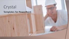  Presentation with solutions - Colorful PPT layouts enhanced with young-architect-pondering-solutions backdrop and a light gray colored foreground