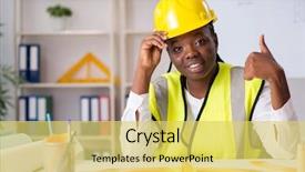  Presentation with hindi project - Theme with young architect working on project background and a yellow colored foreground