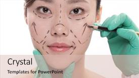  Presentation with facial - Audience pleasing presentation theme consisting of young asian beautiful woman backdrop and a lemonade colored foreground