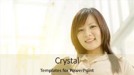  Presentation with file folder - Audience pleasing theme consisting of young asian businesswoman smiling and holding file folder standing in an office environment beautiful golden sunlight at background backdrop and a blonde colored foreground