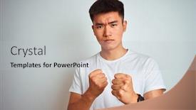  Presentation with chinese chinese - Slide set enhanced with young-asian-chinese-man-wearing background and a light gray colored foreground