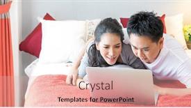  Presentation with bedroom modern - Amazing PPT layouts having young-asian-couples-using-laptop backdrop and a coral colored foreground