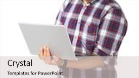  Presentation with computer - Audience pleasing slide deck consisting of young-asian-man-using-computer backdrop and a lemonade colored foreground