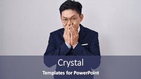  Presentation with scandal - Theme having young-asian-man-wearing-business background and a ocean colored foreground