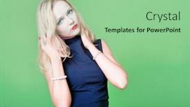  Presentation with scrubs - Theme with young asian surgeon wearing scrubs and looking stressed background and a seafoam green colored foreground