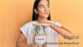  Presentation with holding hands old young - Presentation theme enhanced with young-asian-woman-holding-jar background and a coral colored foreground