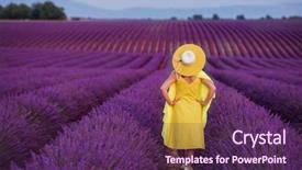  Presentation with new orleans yellow and purple - Presentation design enhanced with young asian woman in yellow background and a  colored foreground