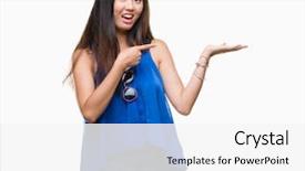  Presentation with woman praying over bible - Audience pleasing slides consisting of young asian woman over isolated backdrop and a white colored foreground