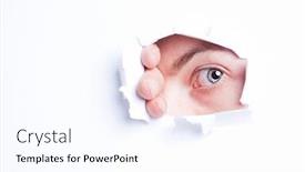  Presentation with asian - Presentation with young-asian-woman-peeking background and a sky blue colored foreground