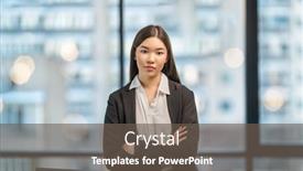  Presentation with uncertainty - Slides consisting of young-asian-woman-standing-near background and a tawny brown colored foreground