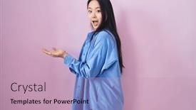  Presentation with woman hands open - 