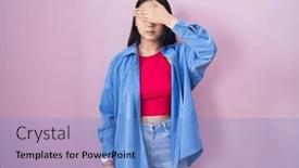  Presentation with sad woman - 