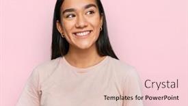  Presentation with asian - Presentation consisting of young-asian-woman-wearing-casual background and a lemonade colored foreground