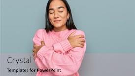  Presentation with self love - Presentation featuring young-asian-woman-wearing-casual background and a coral colored foreground