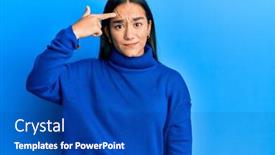  Presentation with acne woman - Amazing presentation design having young-asian-woman-wearing-casual backdrop and a royal blue colored foreground