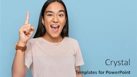  Presentation with asian - Beautiful slides featuring young-asian-woman-wearing-casual backdrop and a light blue colored foreground