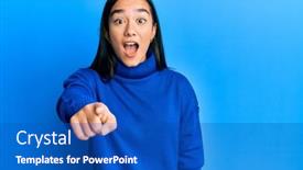  Presentation with arabian woman wearing hijab muslim - Amazing slide set having young-asian-woman-wearing-casual backdrop and a cobalt blue colored foreground