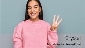  Presentation with asian - Colorful slides enhanced with young-asian-woman-wearing-casual backdrop and a lemonade colored foreground