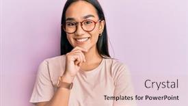  Presentation with asian - Amazing slide deck having young-asian-woman-wearing-casual backdrop and a lemonade colored foreground