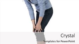  Presentation with knee pain - Cool new theme with asian woman with knee pain backdrop and a white colored foreground