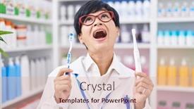  Presentation with hair - Slide set having young-asian-woman-with-short background and a lemonade colored foreground