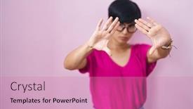  Presentation with frame pink - 