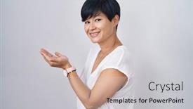  Presentation with woman hands open - 