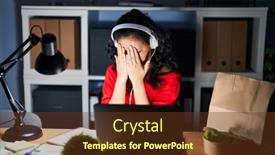  Presentation with woman crying - 