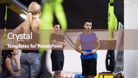  Presentation with instruction - Audience pleasing PPT layouts consisting of young athletes getting instruction backdrop and a  colored foreground