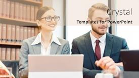  Presentation with law case - Beautiful PPT theme featuring young-attorneys-in-law-firm backdrop and a lemonade colored foreground