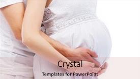  Presentation with pregnant mother - Cool new PPT layouts with young attractive couple pregnant mother backdrop and a coral colored foreground